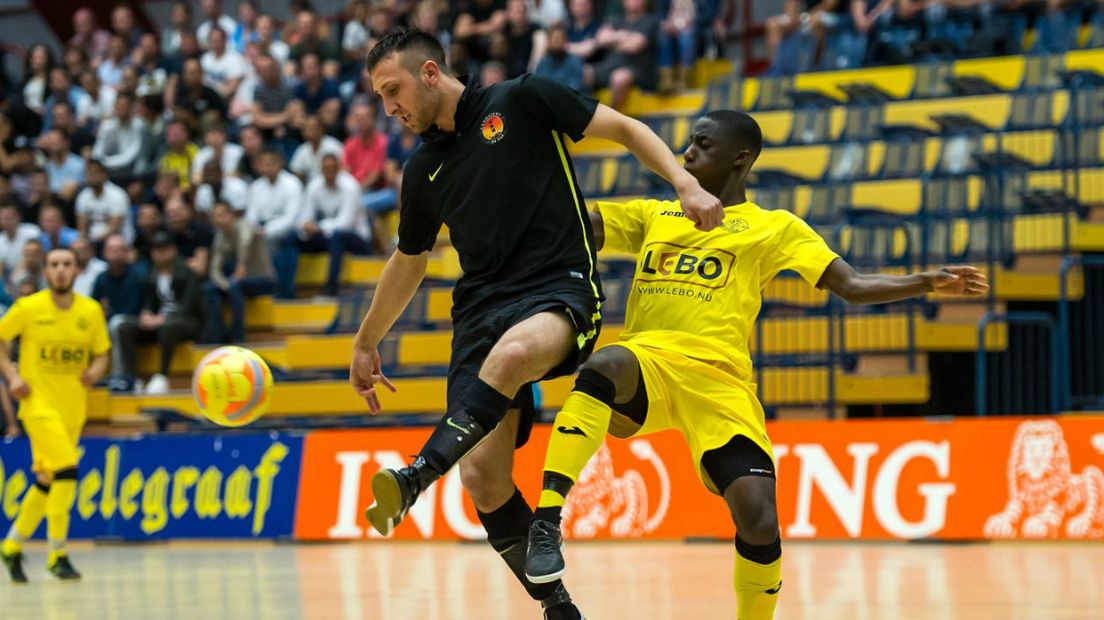 Martin van Eeuwijk tijdens finale 't Knooppunt - ASV Lebo. 