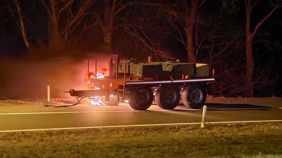 Afrit A50 afgesloten door brand