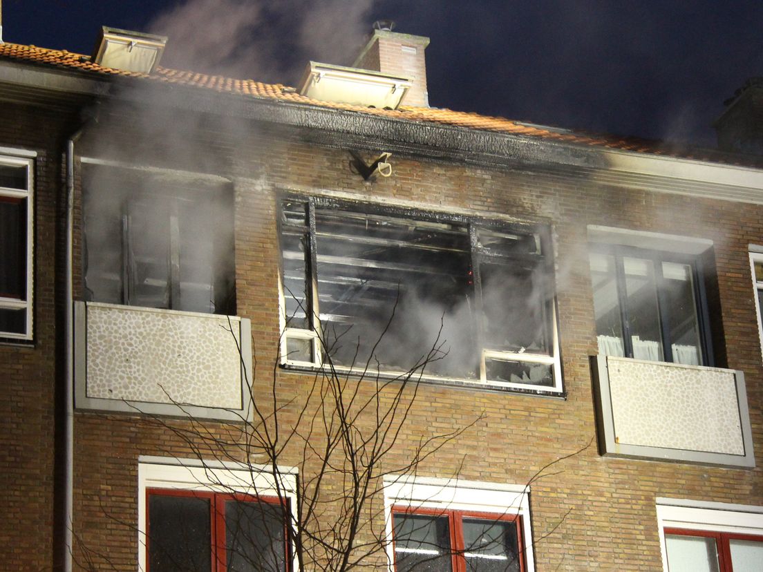 Brand in een huis aan de Peppelweg.