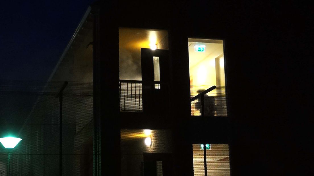 In het gebouw van de GGZ ontstond brand (Rechten: Persbureau Meter)