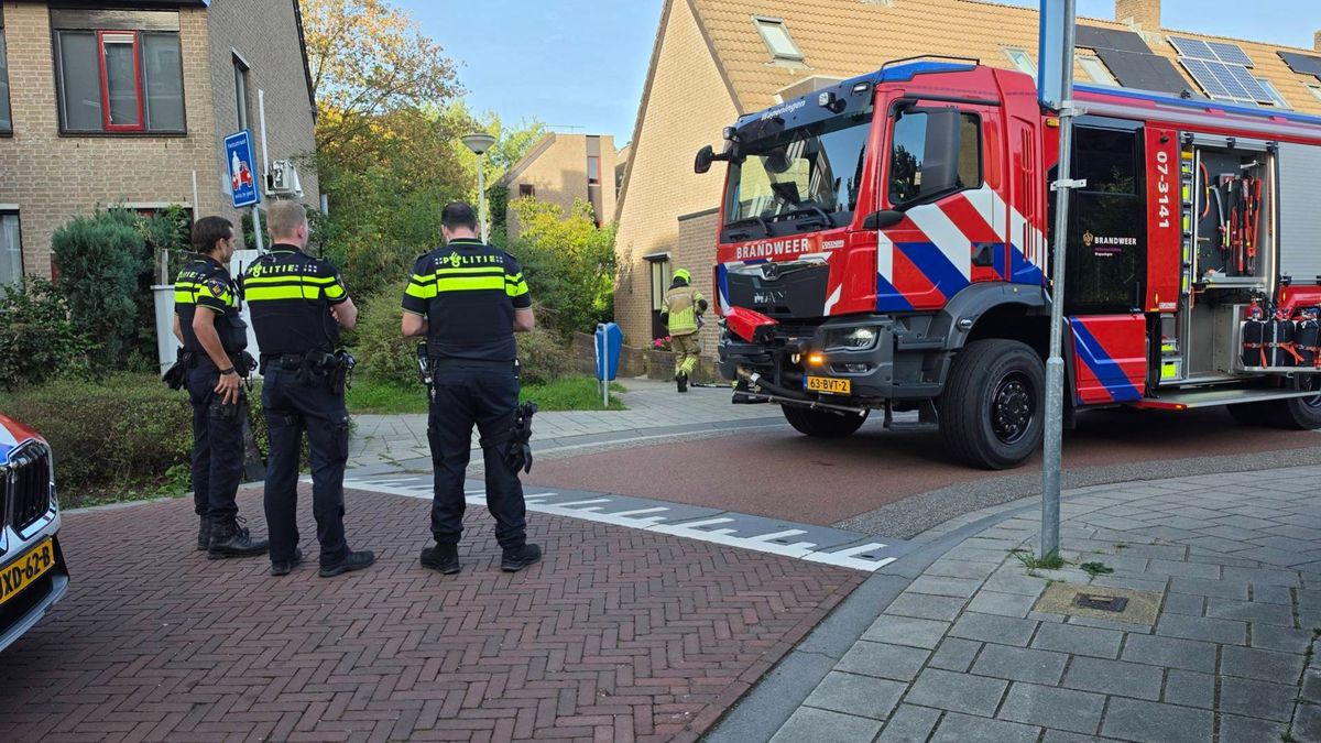 Hulpdiensten druk met verwarde vrouw