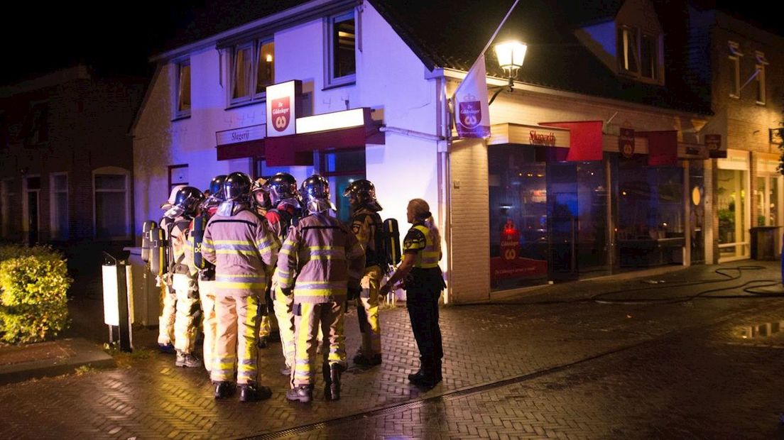 Brand in slagerij in Wijhe