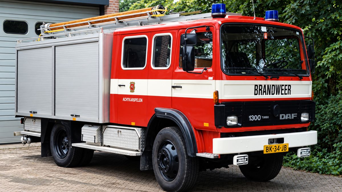 Met twee flessen beerenburg en een schaal hapjes haalde Louw na 23 jaar een brandweerwagen terug