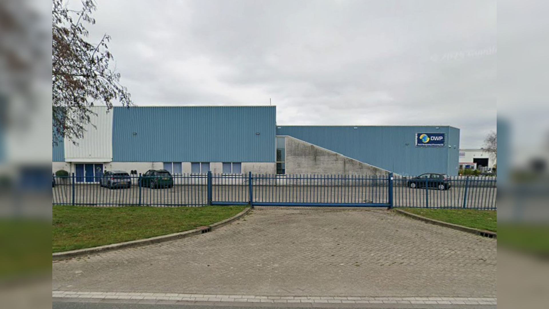 Het pand van DWP aan de Boonsweg in Heinenoord.