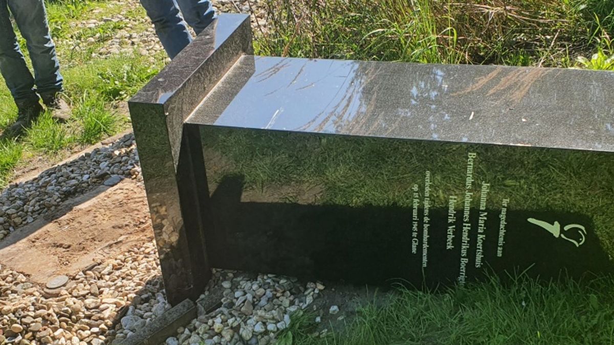 Pas geplaatst oorlogsmonument Glane vernield: 