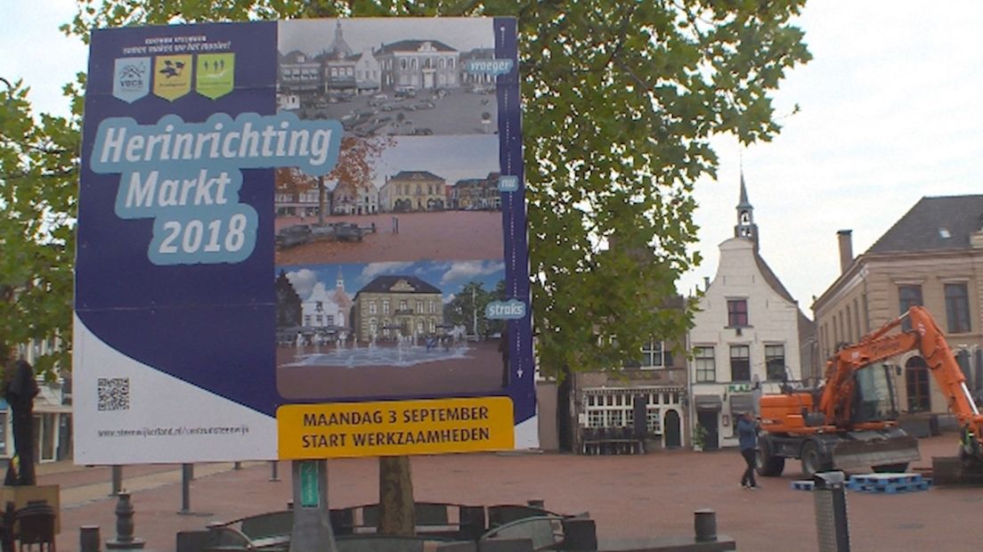 Renovatie marktplein in Steenwijk