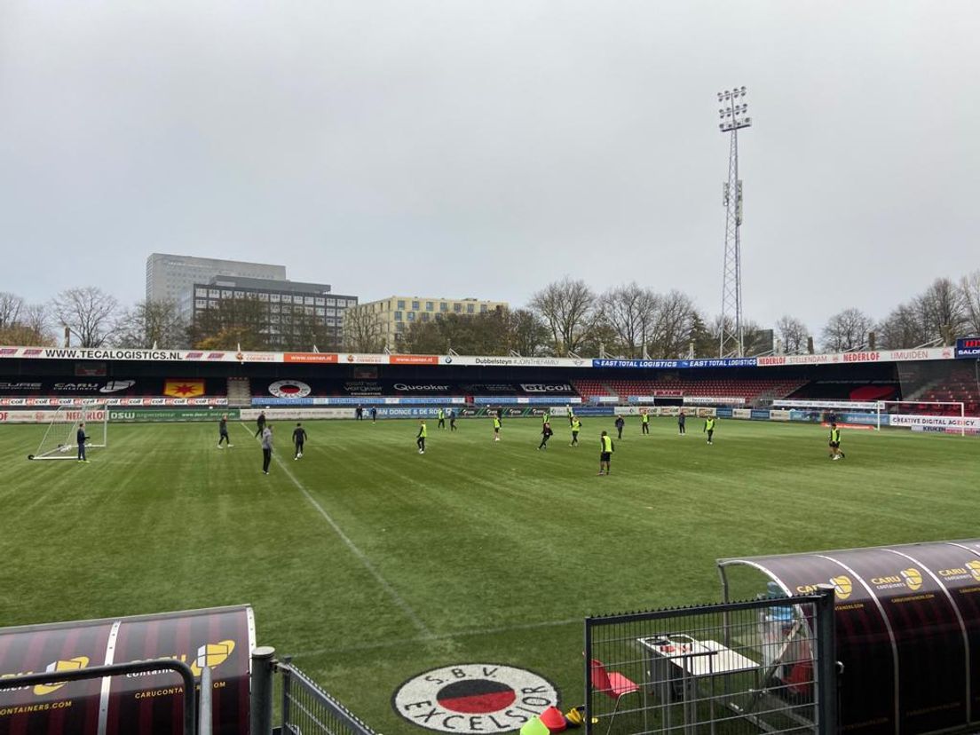 De afsluitende training van Excelsior voor de uitwedstrijd tegen Roda JC