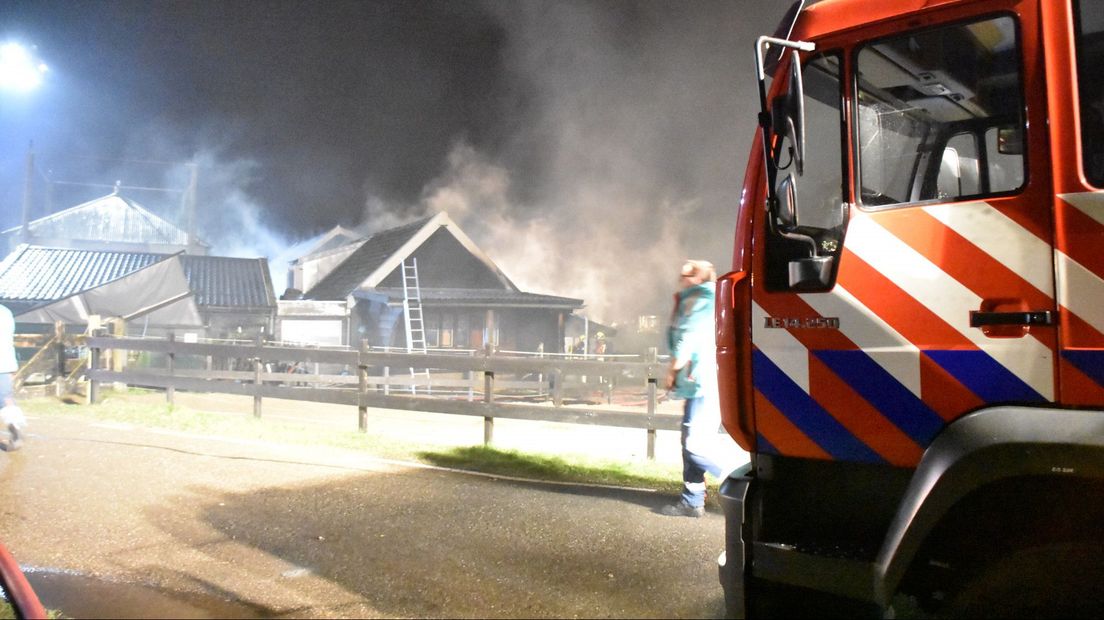 De brand aan de Bermweg in Nieuwerkerk aan den IJssel