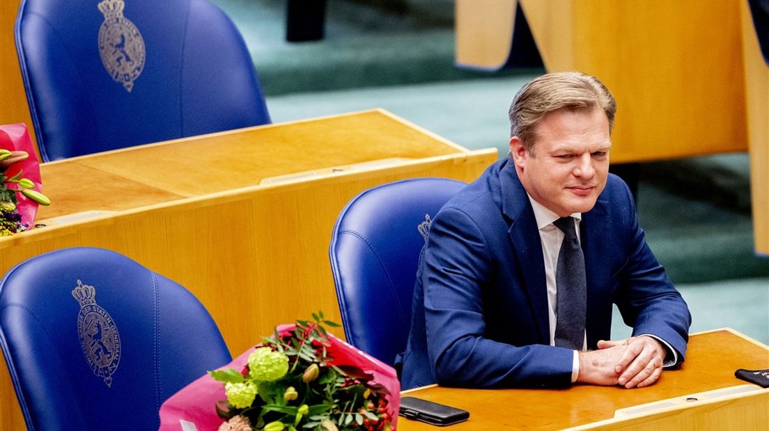 Pieter Omtzigt tijdens beëdiging in Tweede Kamer