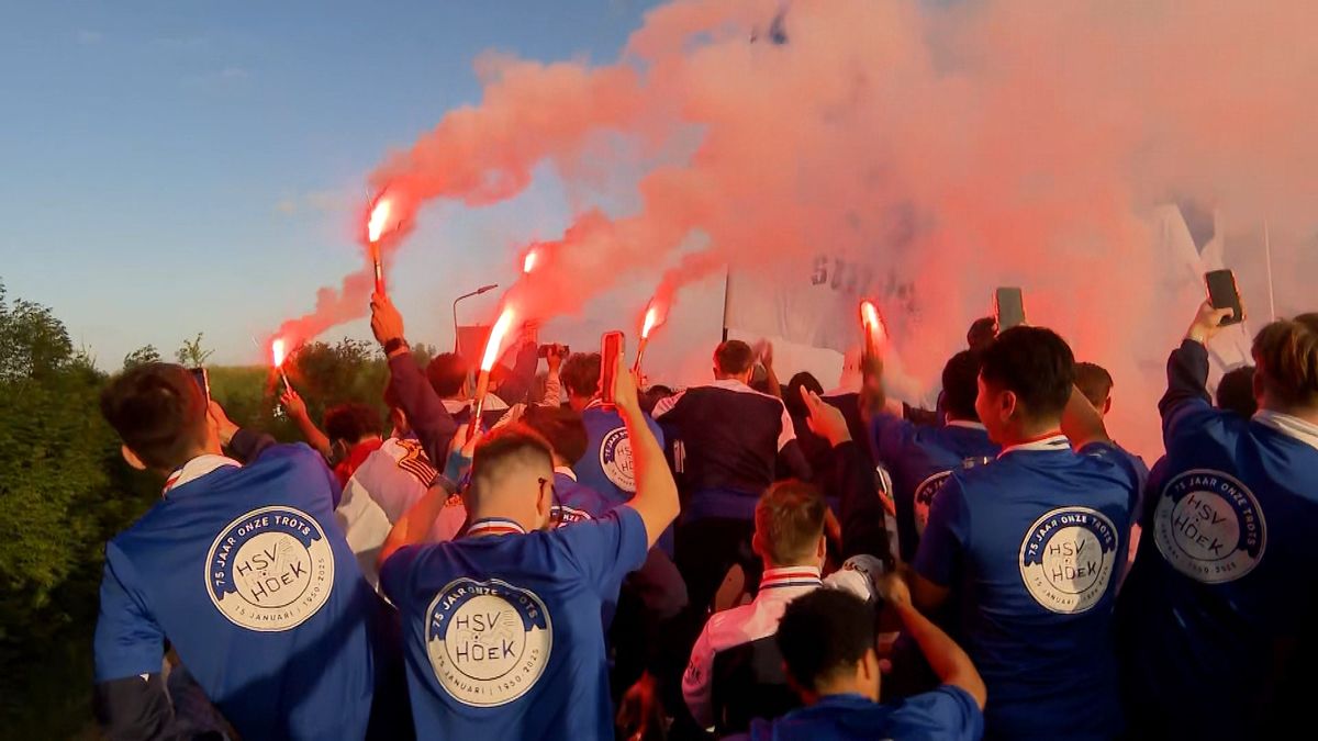 Feest bij kampioen Hoek gaat zaterdag verder: spelers en trainers worden gehuldigd