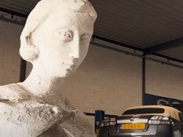 De heilige Liduina ligt in een garage in Limburg, wie brengt haar terug naar Schiedam?
