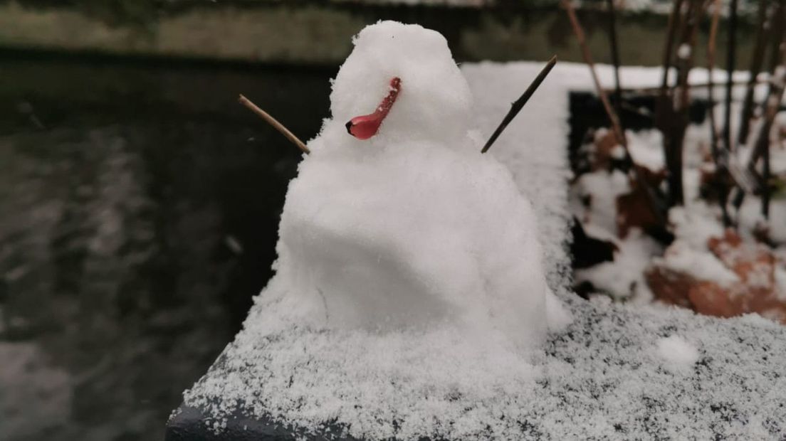 Sneeuwpopje in Bodegraven