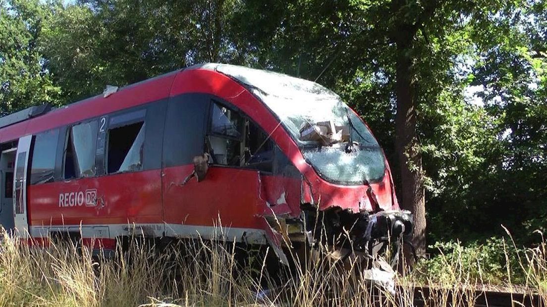 Treinbotsing van vanmiddag in Gronau