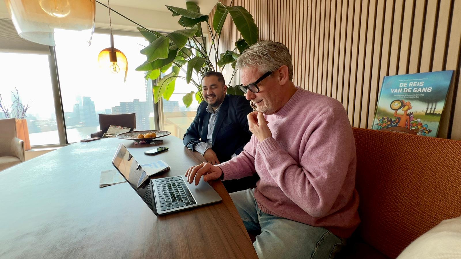 Ibrahim en Robert Jan.