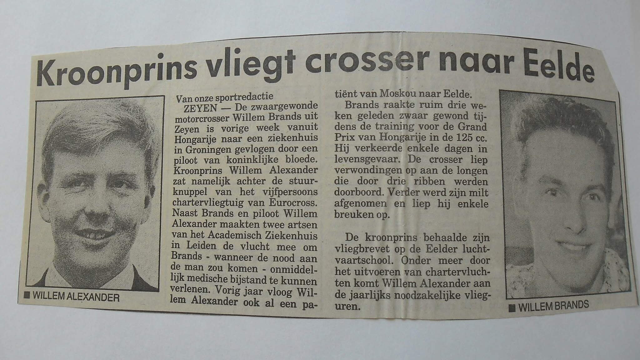 Koning Willem-Alexander ontmoet Willem Brands na 35 jaar in Zeijen