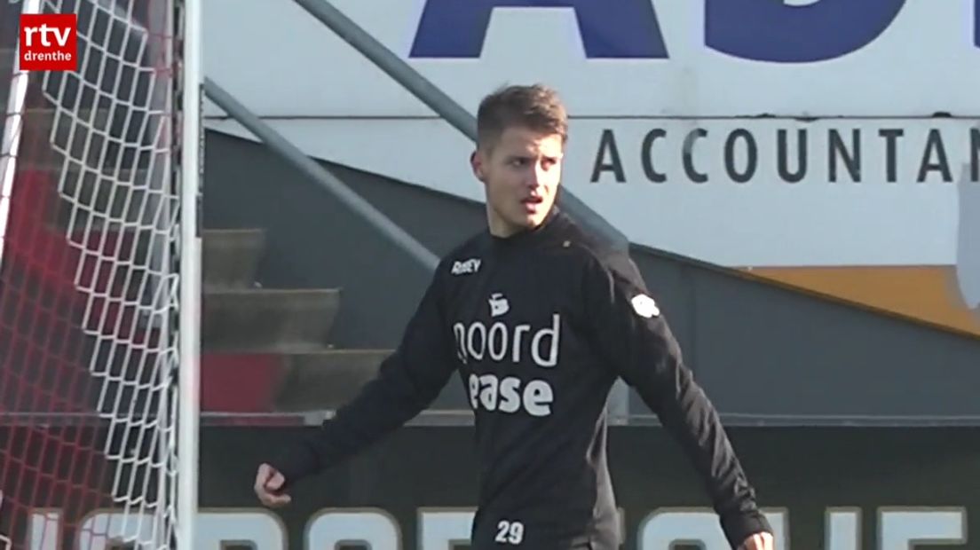 Kai Huisman scoorde de enige treffer voor fC Emmen