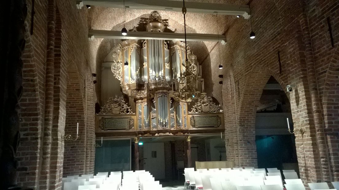 Hinsz-orgel in de Catharinakerk in Roden (Rechten: RTV Drenthe)