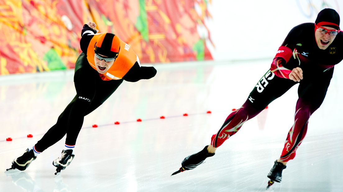 bob de jong, schaatsen, 10 kilometer, tien km, inhalen schaatsen