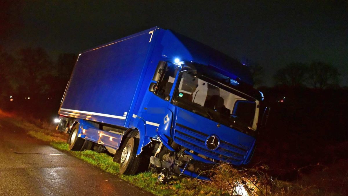 Aanrijding tussen auto en vrachtwagen in Leveroy