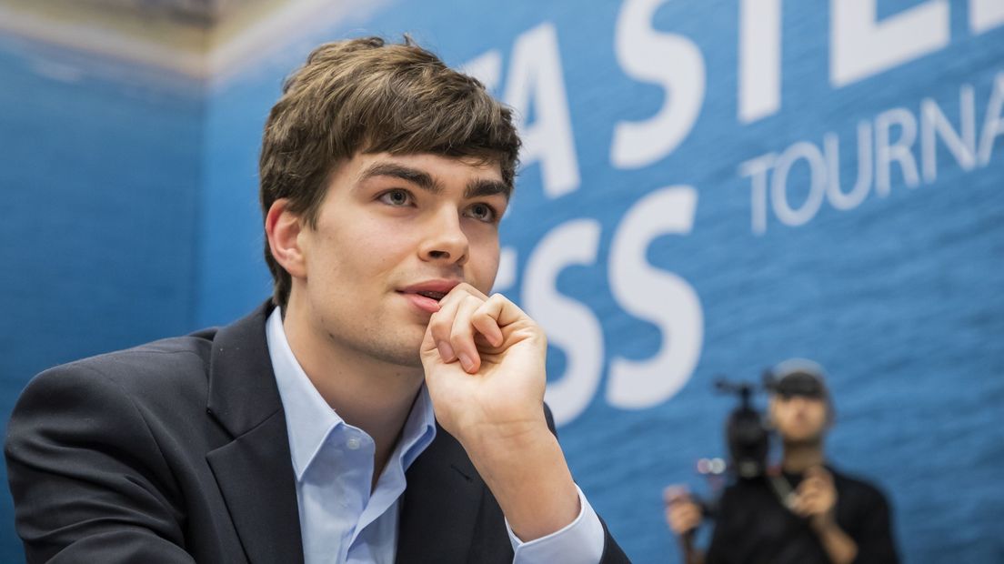Jorden van Foreest in de Masters-groep in Wijk aan Zee