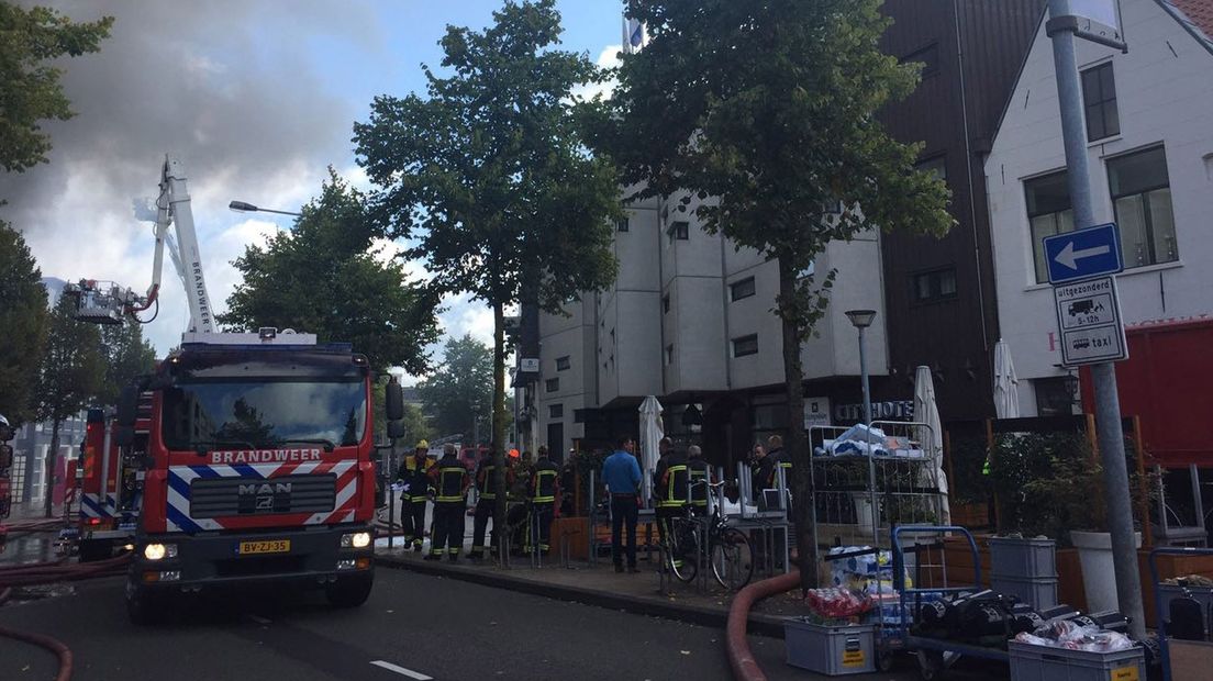 De casinobrand in Stad