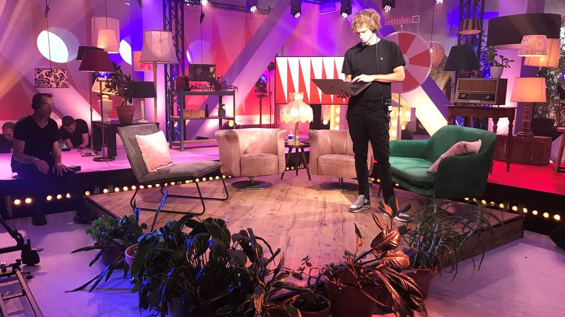 De studio in Tivoli.