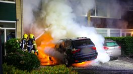 Grote brand verwoest auto's en beschadigt huis