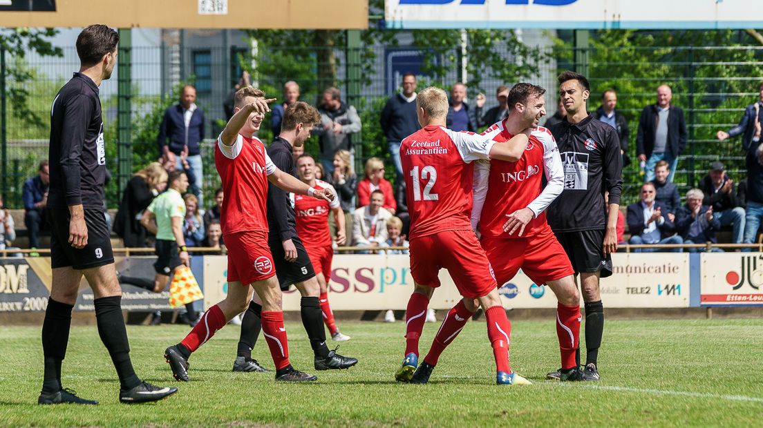 Sherief Tawfik heeft GOES op een 1-0 voorsprong gezet in de bekerfinale tegen Uno Animo