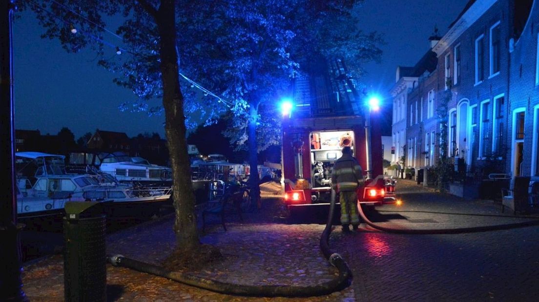 Autobrand in Blokzijl