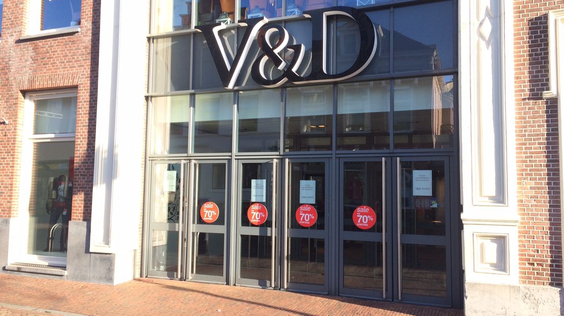 De V&D-vestiging in Meppel (Rechten: archief RTV Drenthe)