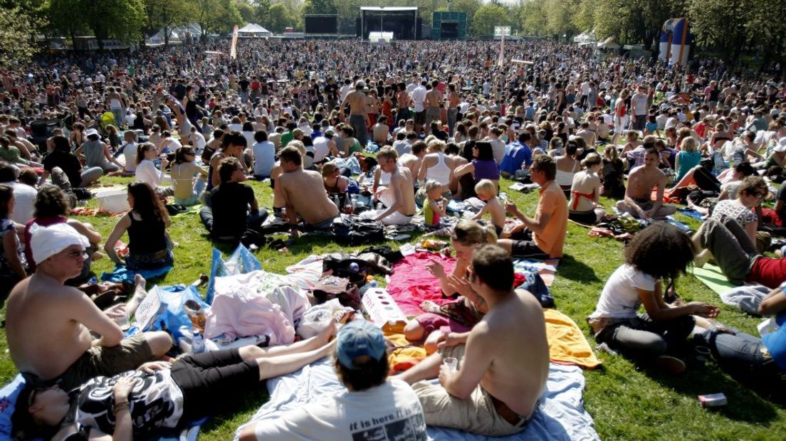 Het Bevrijdingsfestival in park Transwijk in 2015.