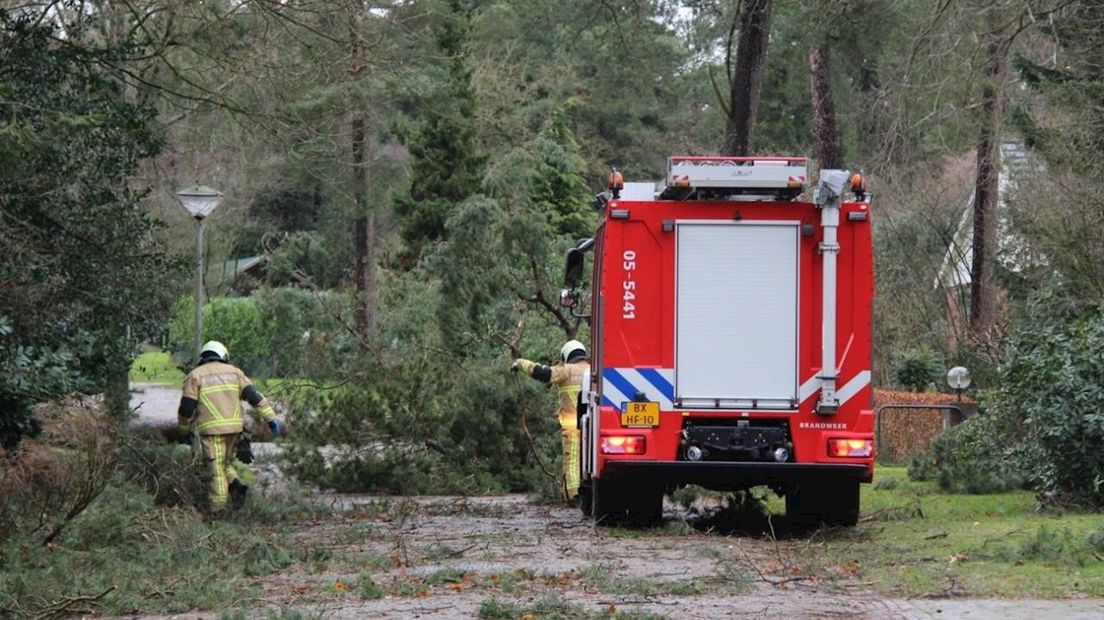 Boom veroorzaakt gaslek in Nijverdal