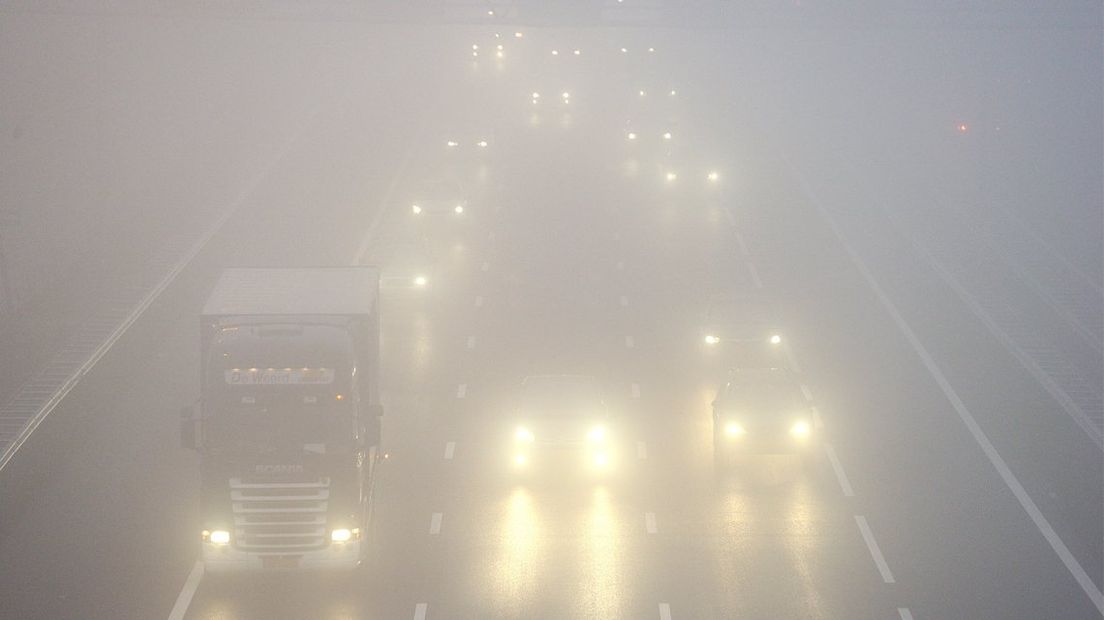 Verkeer ondervindt last van de mist