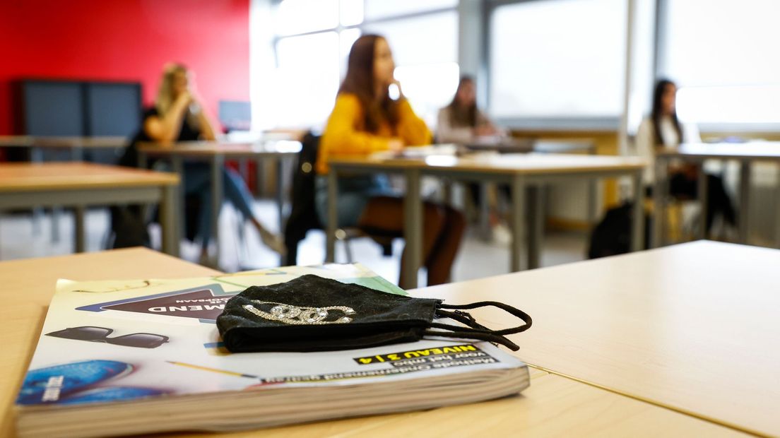 School Onderwijs Mondkapje Les Klaslokaal