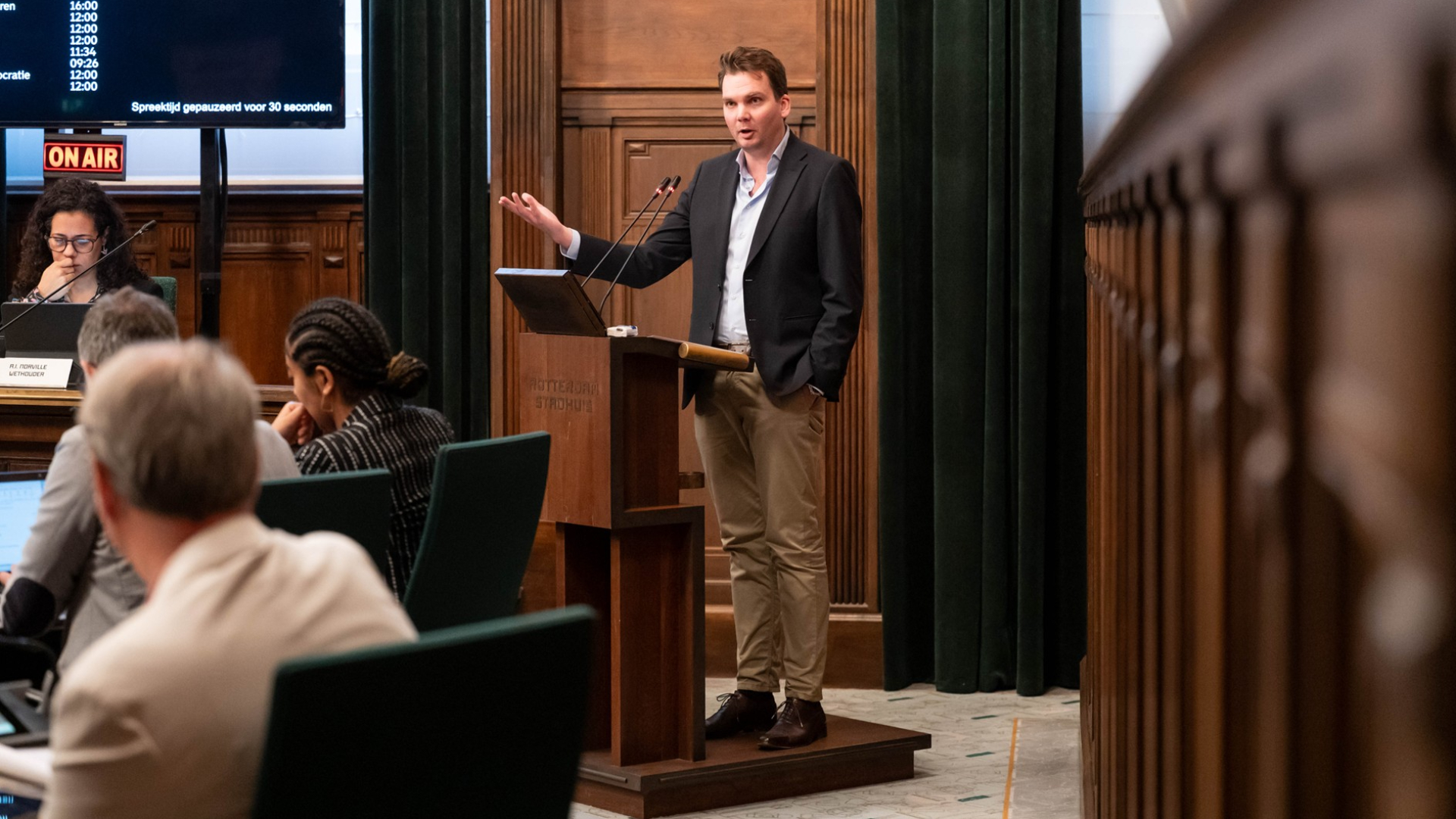 Scheidend fractievoorzitter Simon Ceulemans (Leefbaar Rotterdam)