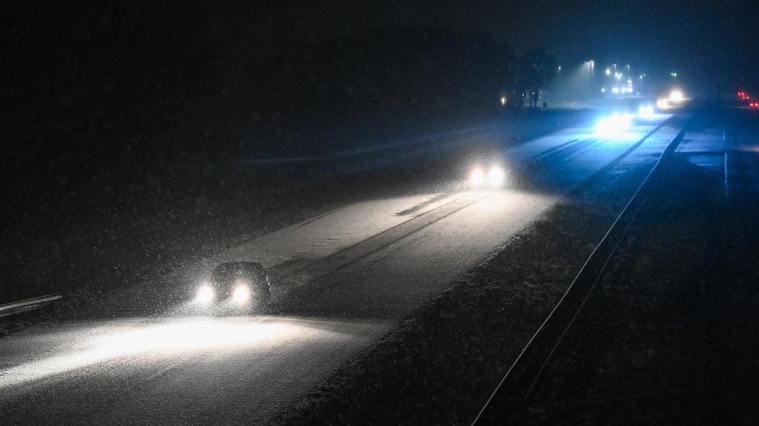 Verkeer op de A7 bij Hoogezand