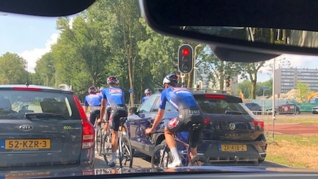 De renners van Alpecin-Deceuninck.