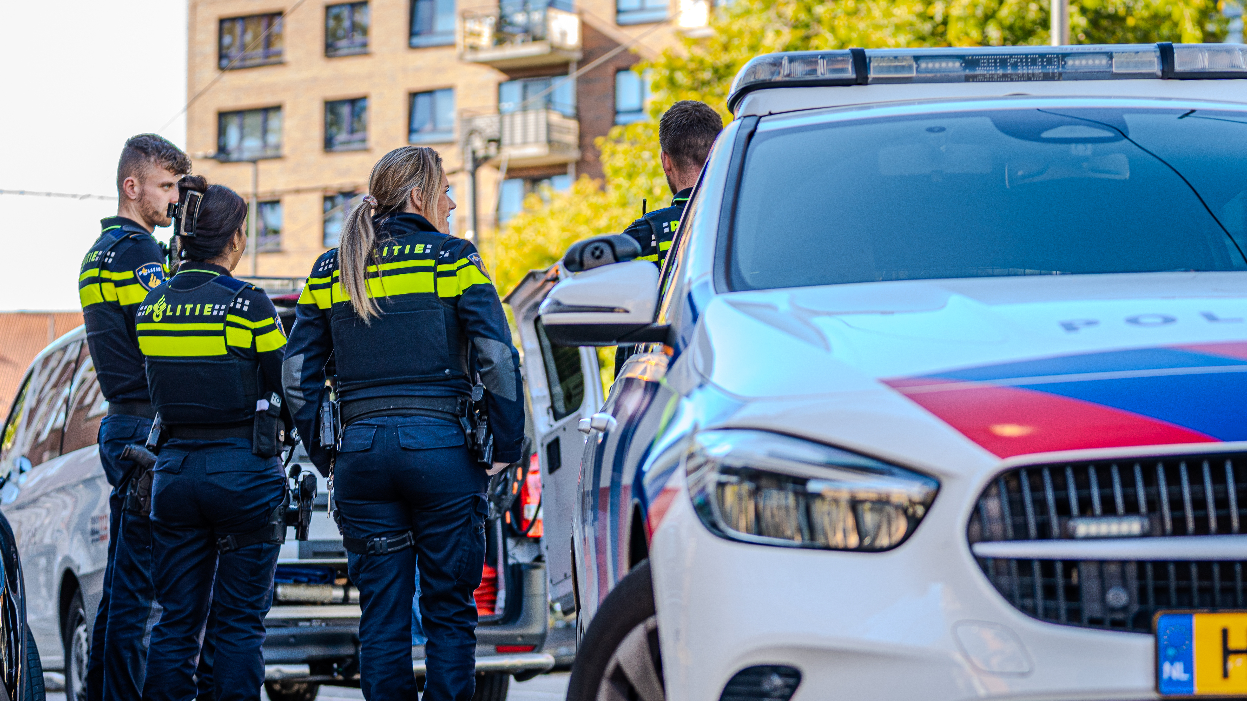 Bij de steekpartij kwam veel politie ter plaatse