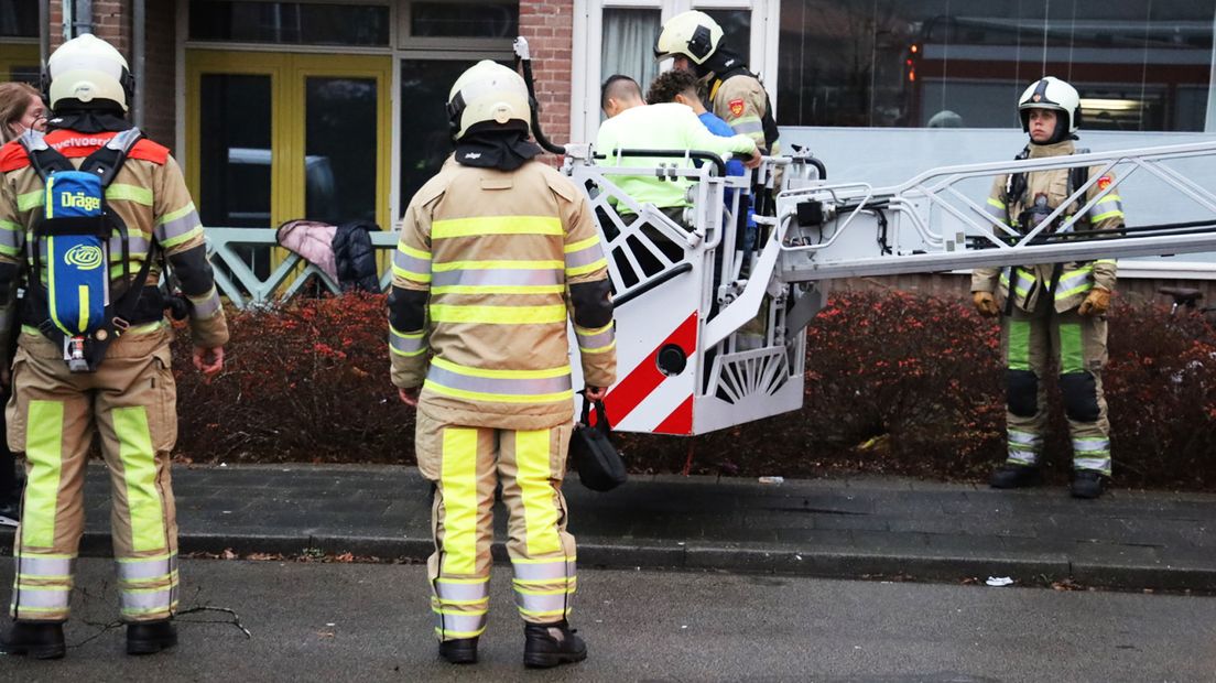 Kinderen van balkon gered bij brand in Amersfoort