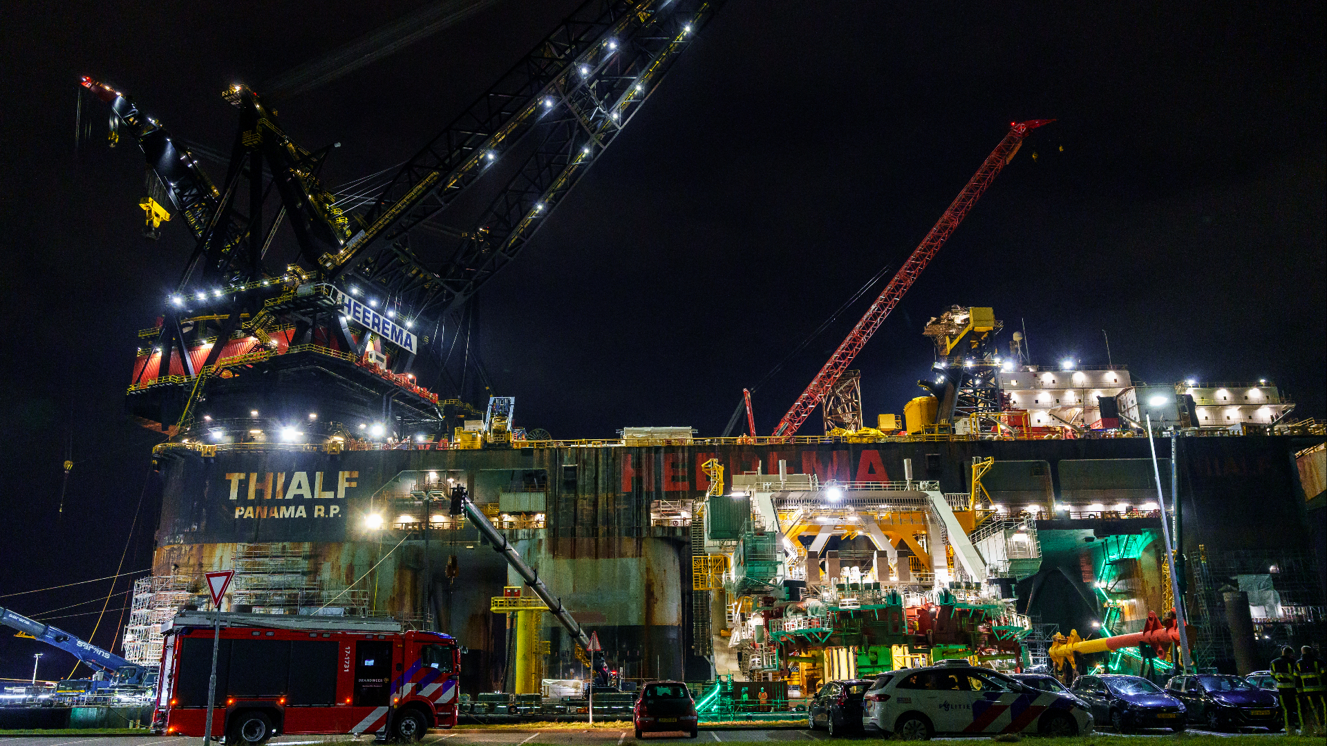 De reanimatie vond plaats op het kraanschip de Thialf van Heerema