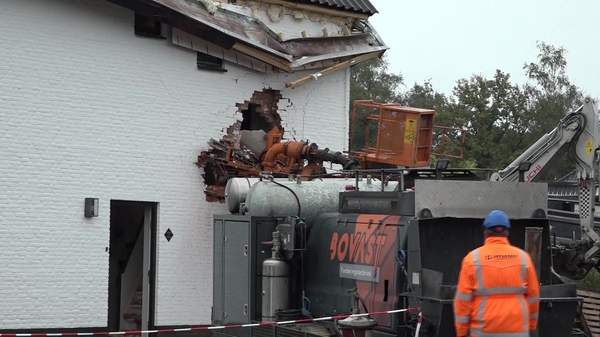 Heimachine valt op woning in Albergen