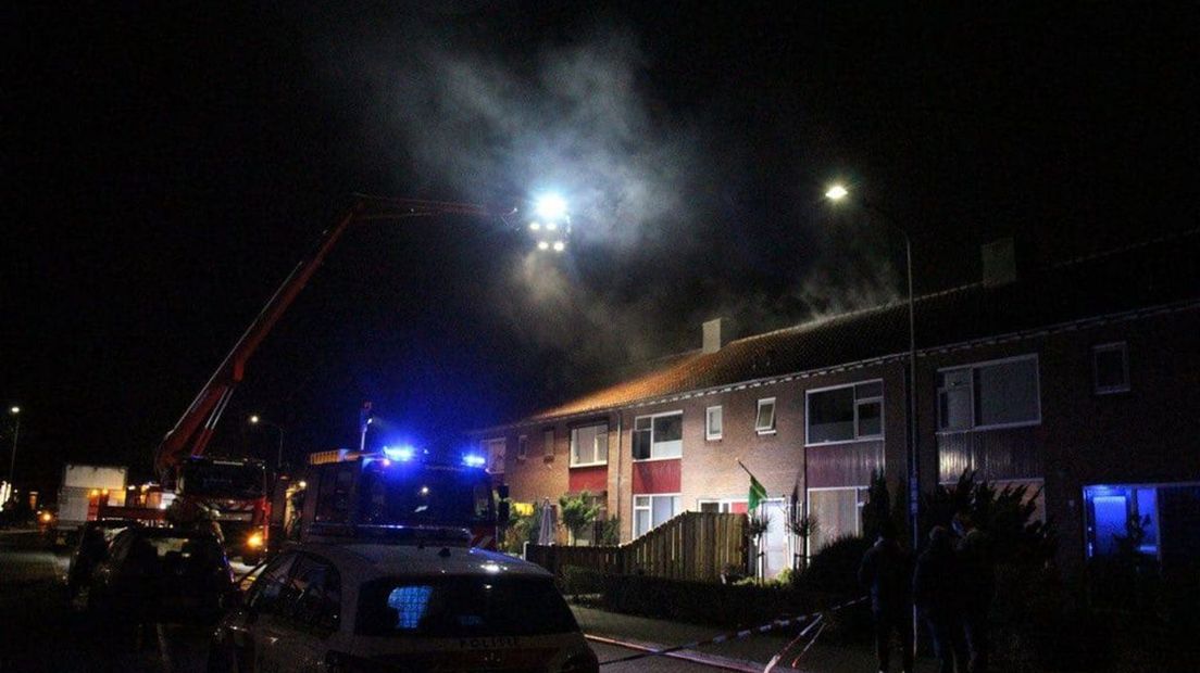 De hulpdiensten bij de woning in Doetinchem.