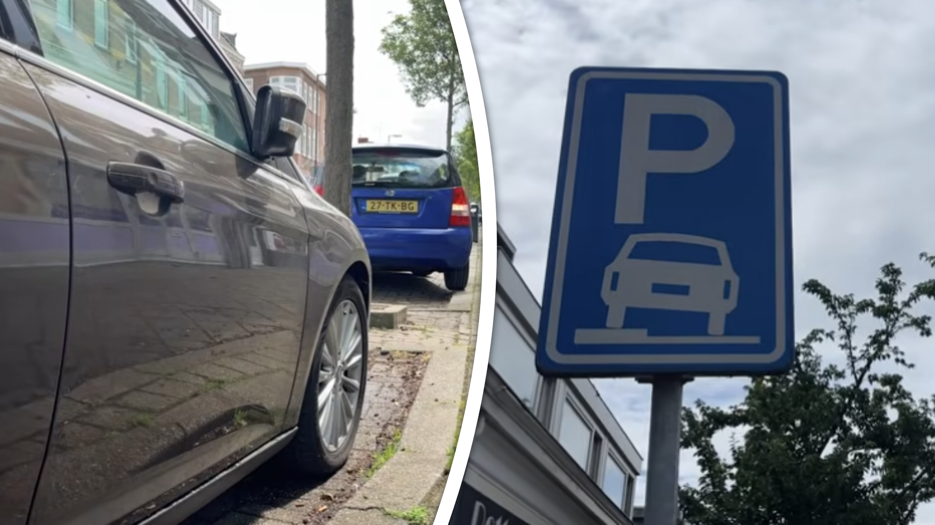 De parkeerdruk in de Schiedamse wijk De Gorzen is groot.