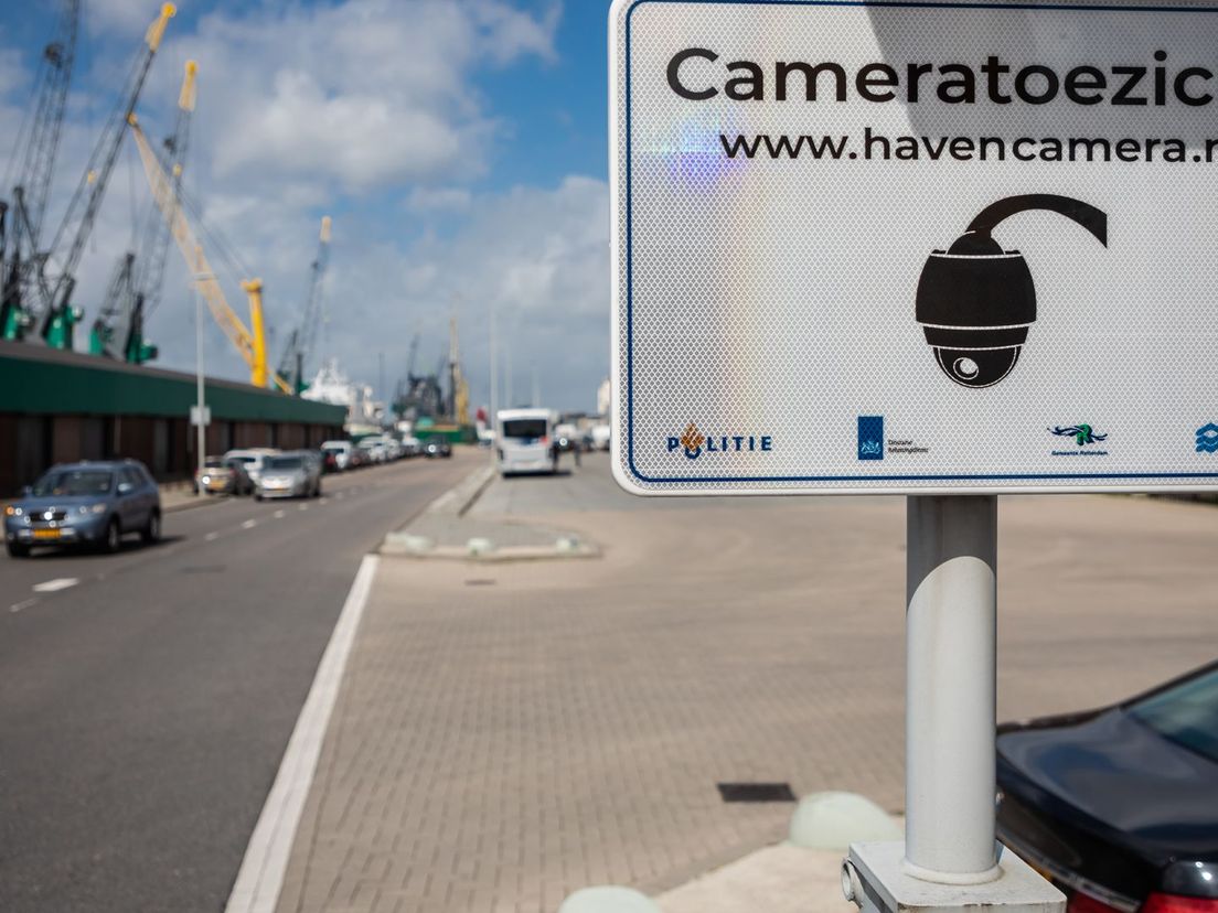 Beveiligingscamera's in de haven