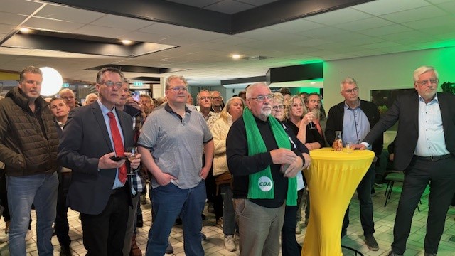 Spanning tijdens de verkiezingsavond in Smallingerland