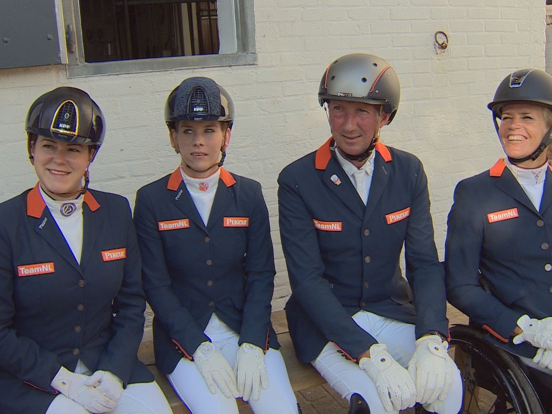 Het Nederlands para-dressuurteam