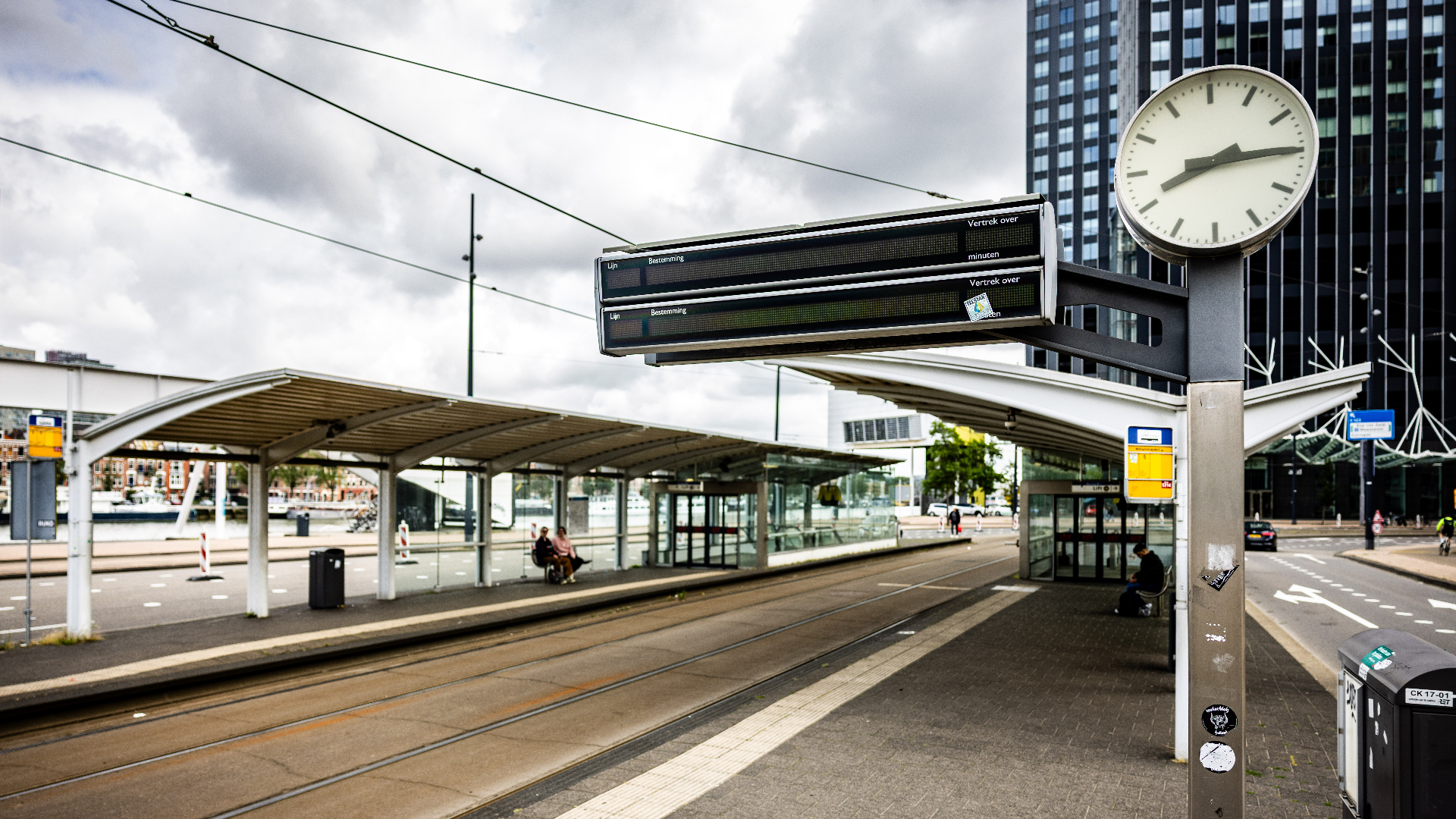 Door een staking rijden er geen trams.