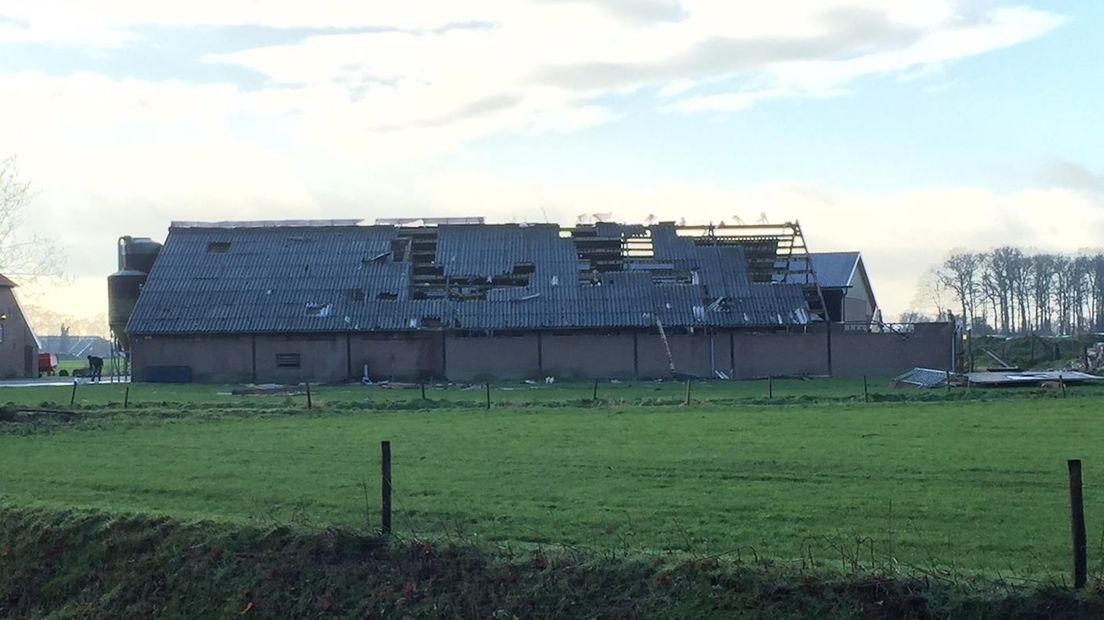 Boerderij in Bentelo ingestort