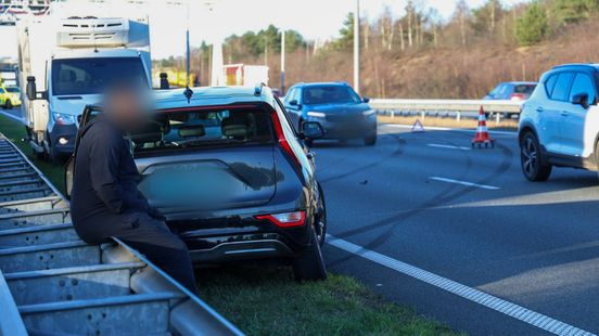 Kop-staartbotsing A15 • bedrijfsongeval Apeldoorn