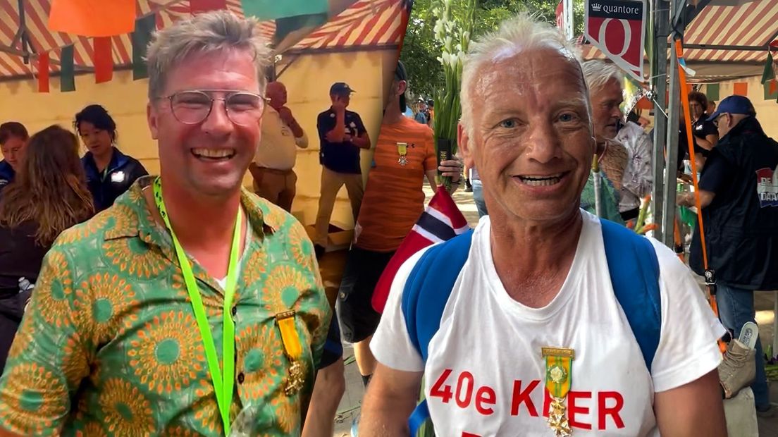 Deze wandelaars waren net op tijd.